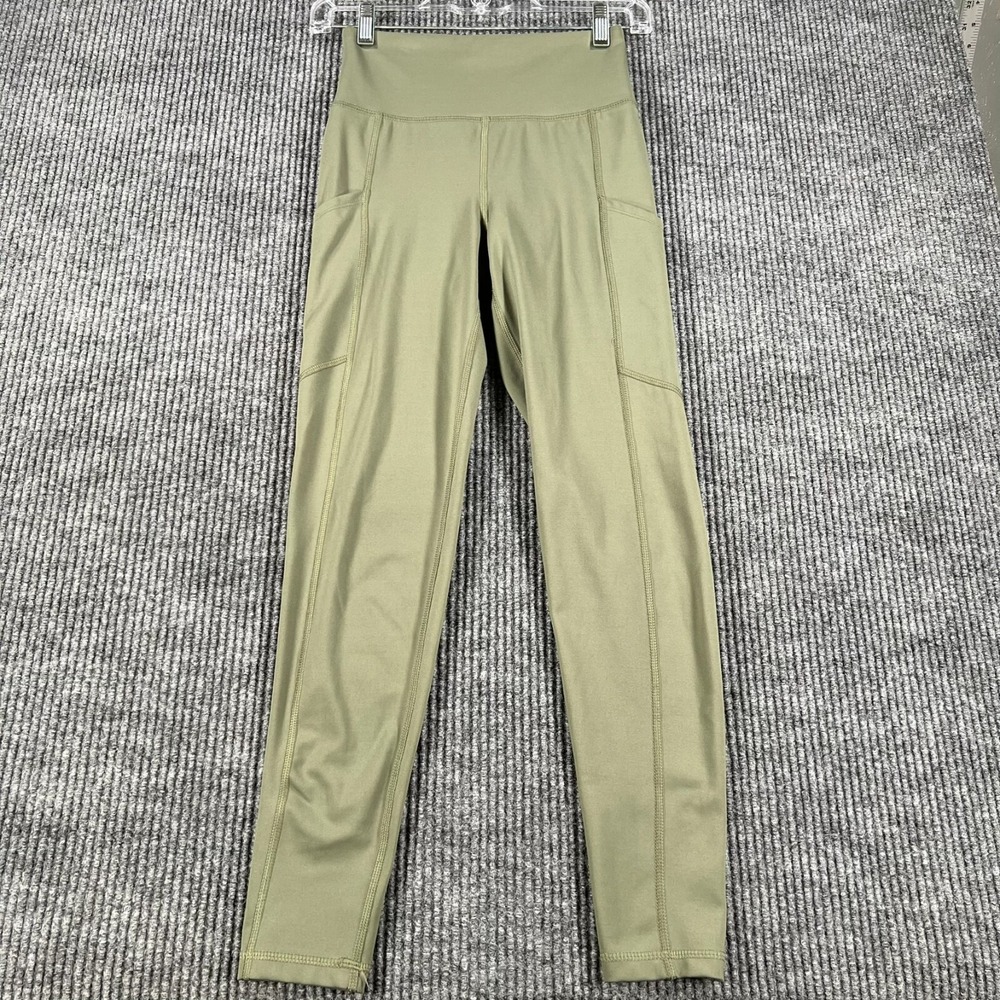 American Eagle Leggings Pants Womens Small Green Activewear Casual Gym Workout